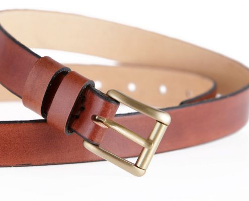 Ceinture en cuir marron