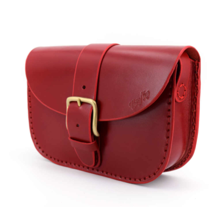 Sac en cuir rouge "Jolysa"