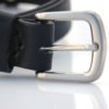 Ceinture en cuir noir "Patrice"