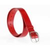 Ceinture - ceinturon rouge en cuir "Claudine"