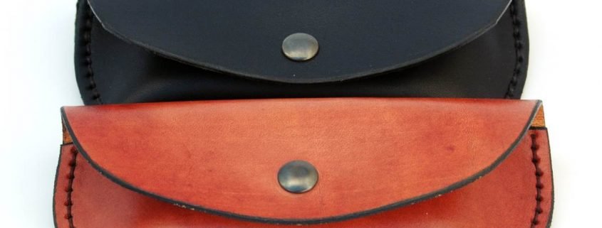 Etui à lunette en cuir naturel