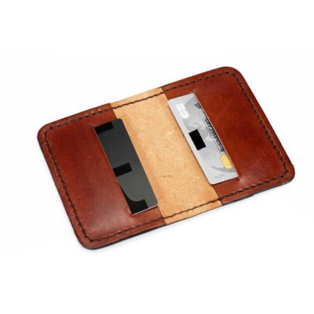 Etui porte carte bancaire en cuir