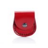 Porte montre gousset en cuir rouge