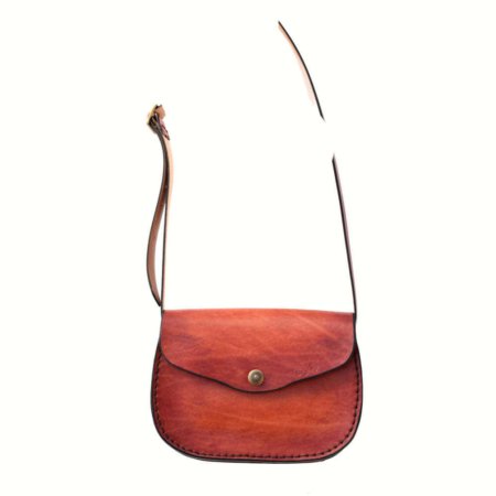 Sac en cuir à bandoulière pour femme "Cerise"