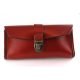 Trousse en cuir rouge "Isabelle"