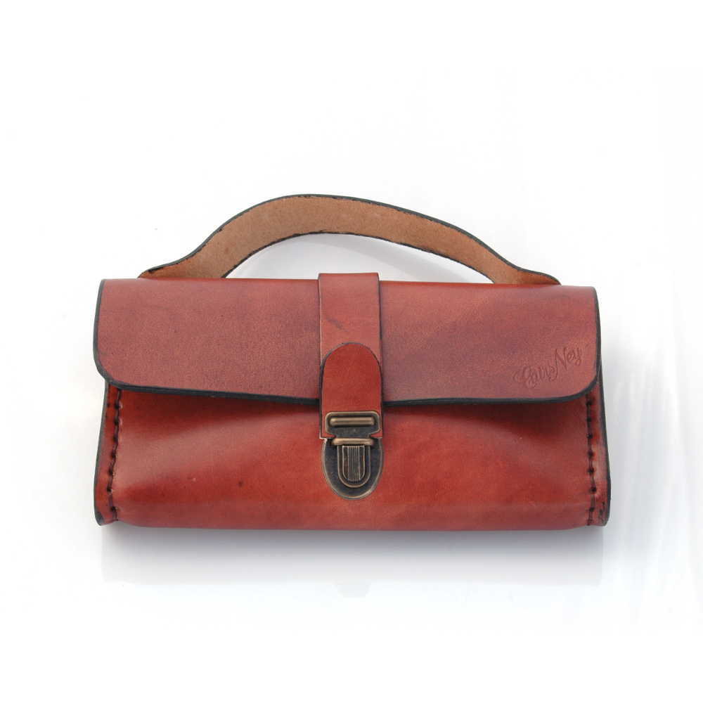 Trousse cartable en cuir pleine fleur Cuirs Ney