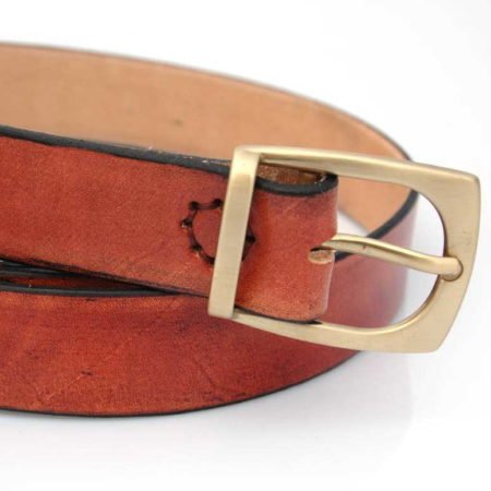 Ceinture en cuir marron "Bernard"