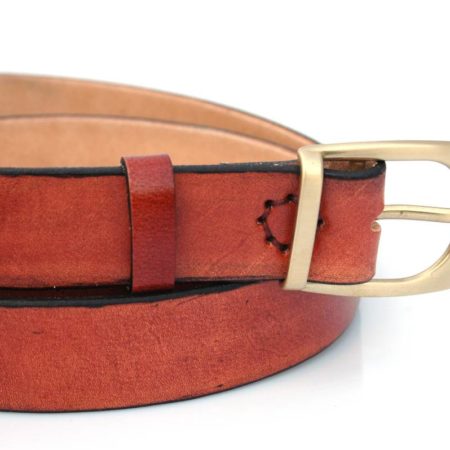 Ceinture en cuir marron "Bernard"