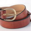 Ceinture marron en cuir naturel "Van"