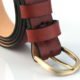 Ceinture marron en cuir naturel "Van"