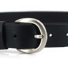 Ceinture noire en cuir "David"