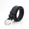 Ceinture noire en cuir "David"