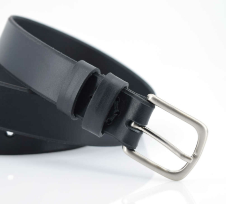Ceinture noire en cuir "Van"