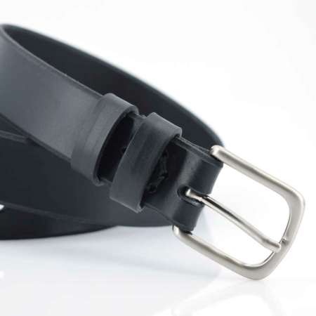 Ceinture noire en cuir "Van"