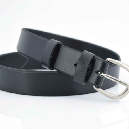 Ceinture noire en cuir "Gérard"