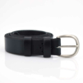Ceinture noire en cuir "Gérard" - ceinture fine