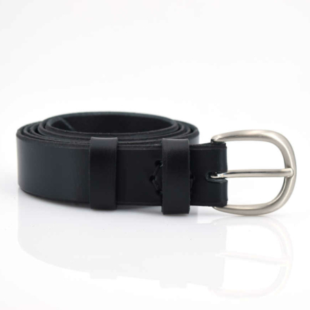 Ceinture noire en cuir "Gérard"