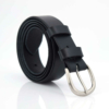 Ceinture noire en cuir "Gérard"