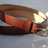 Ceinture en cuir naturel marron "Marie"