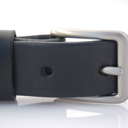 Ceinture en cuir noir "Cathy"