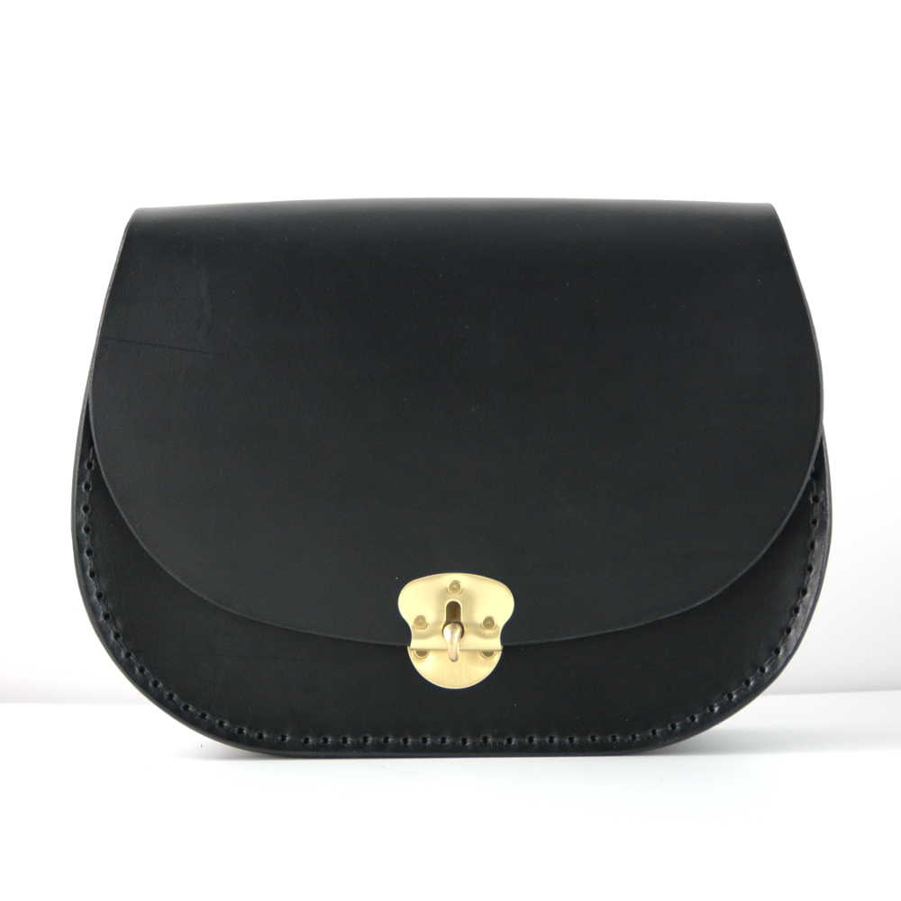 Sac Bandoulière en Cuir Noir