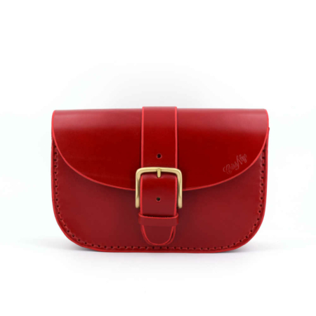 Sac en cuir rouge "Jolysa"