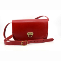 Sac en cuir rouge pour femme "Pom"