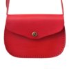 Sac en cuir rouge à bandoulière "Cerise" pour femme