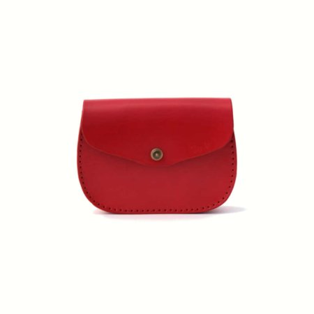 Sac en cuir rouge à bandoulière "Cerise" pour femme