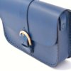 Sac bleu marine en cuir pour femme à bandoulière "P'tit Marn"