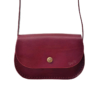 Sac en cuir à bandoulière "Chalon" rouge Bordeaux