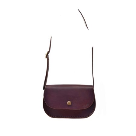 Sac en cuir à bandoulière "Chalon" couleur Chocolat