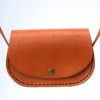 Petit sac Cognac en cuir avec bandoulière "Ema"