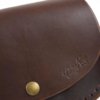 Petit sac marron chocolat en cuir avec bandoulière "Ema"