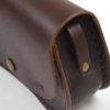 Petit sac marron chocolat en cuir avec bandoulière "Ema"
