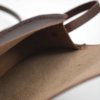 Petit sac marron chocolat en cuir avec bandoulière "Ema"
