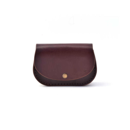 Petit sac marron chocolat en cuir avec bandoulière "Ema"