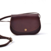 Petit sac marron chocolat en cuir avec bandoulière "Ema"