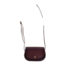 Petit sac marron chocolat en cuir avec bandoulière "Ema"