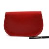 Sac rouge en cuir à bandoulière "Chalon"