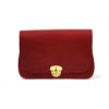 Sac rouge en cuir pour femme "AGE" à bandoulière