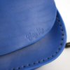 Sac bleu en cuir avec bandoulière "Ava"