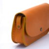 Sac jaune moutarde en cuir avec bandoulière "Ava"