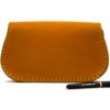 Sac jaune moutarde en cuir avec bandoulière "Ava"