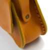Sac jaune moutarde en cuir avec bandoulière "Ava"