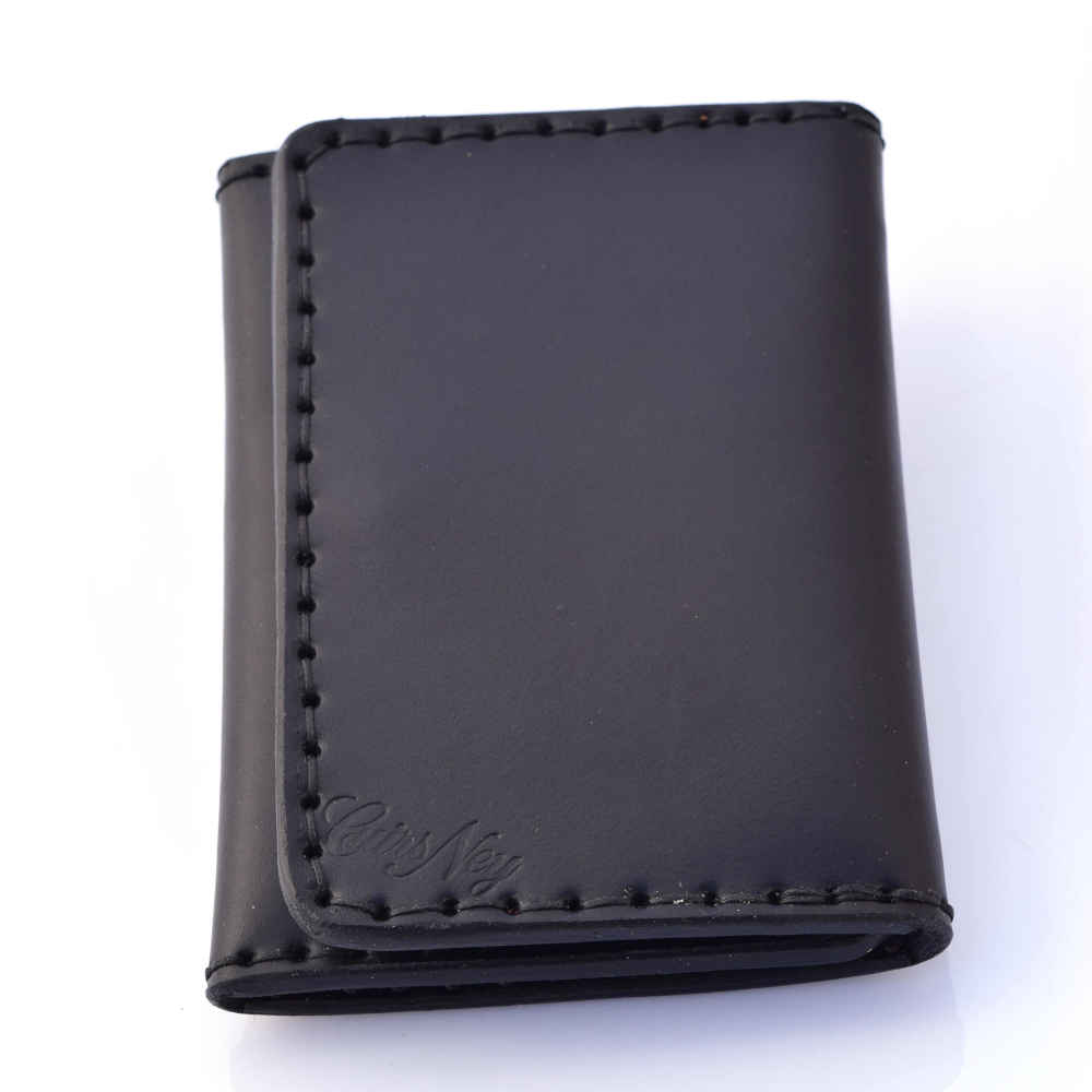 Etui pour carte bancaire en cuir noir by Cuirs Ney - Cuirs Ney