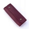 Trousse en cuir - rouge Bordeaux - by "Les Cuirs Ney"