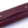 Trousse en cuir - rouge Bordeaux - by "Les Cuirs Ney"