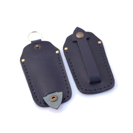 Porte-clés étui En Cuir PU Pour Protéger Les Clés De Voiture - Noir Ou Bleu