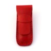 Étui à stylos rouge en cuir by "Les Cuirs Ney"